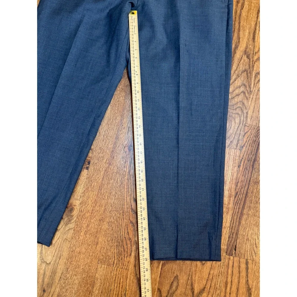 Jos. A. Bank 1905 Custom Express Blue Grey 100% Wool Dress Pants Mens 40 Regular